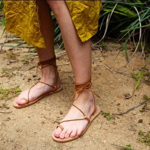 DÔEN Asymmetrical Gladiator Sandals